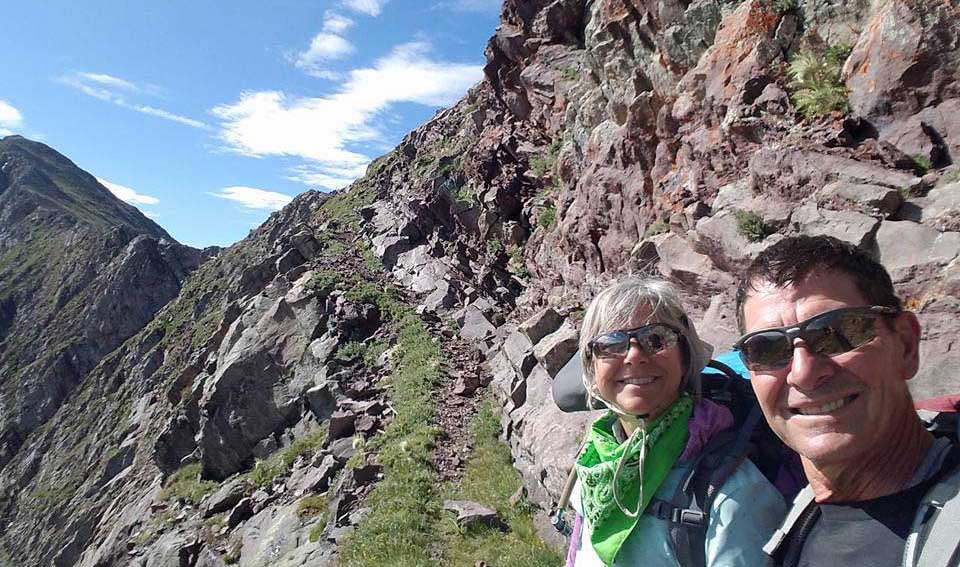 Photo of Lynnelle Loke Moore and life partner while hiking